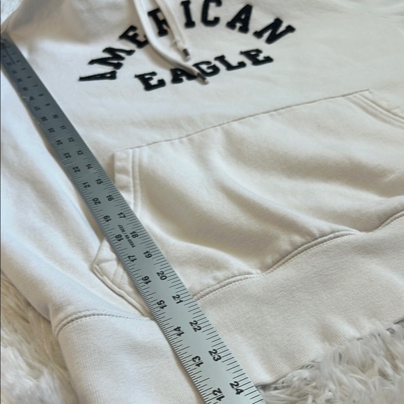 American Eagle Outfitters Men's White Hoodie - Picture 5 of 5